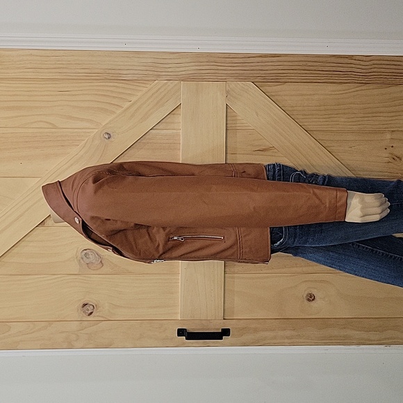 NWT | Vine & Valley Cognac Moto Jacket | Small | READ Description - Picture 3 of 11